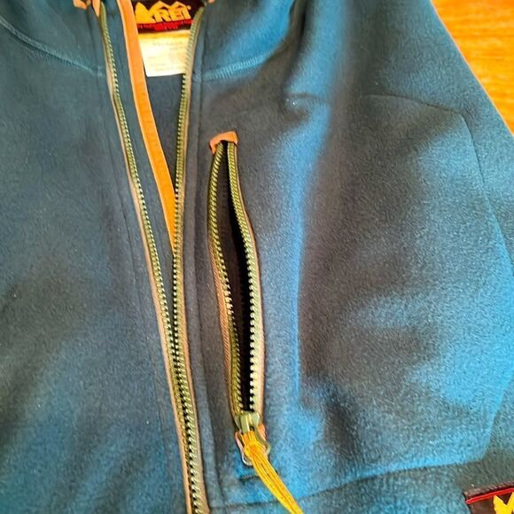 REI Men’s full-zip Polartec Jacket XXXL Green - Picture 6 of 11